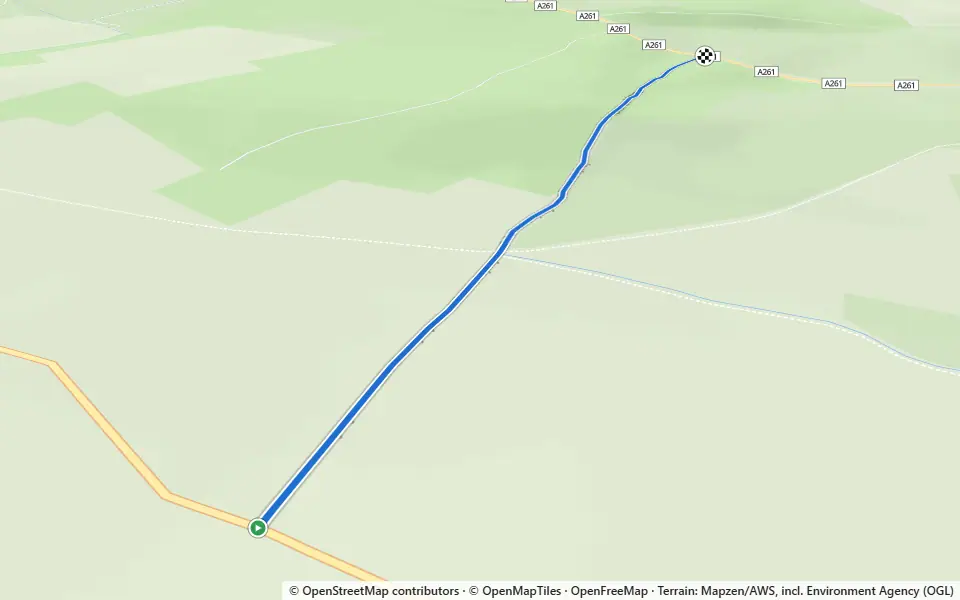 3D preview of a trail at Cowtye Wood