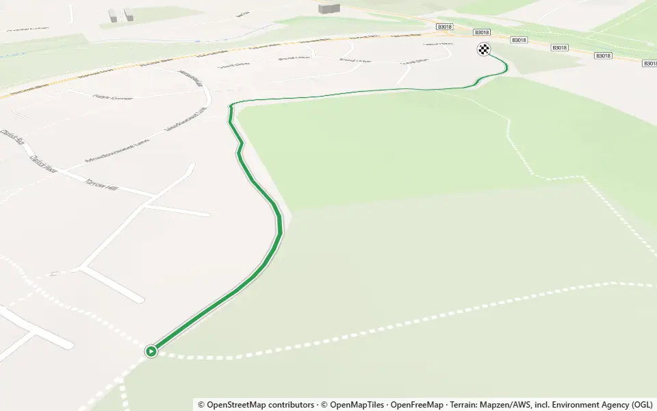 3D preview of a trail at Larks Hill