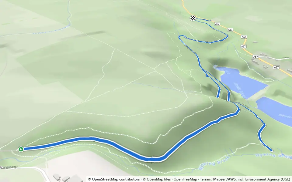 3D preview of a trail at Storrs Wood