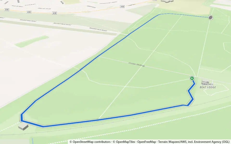 3D preview of a trail at Oak Wood