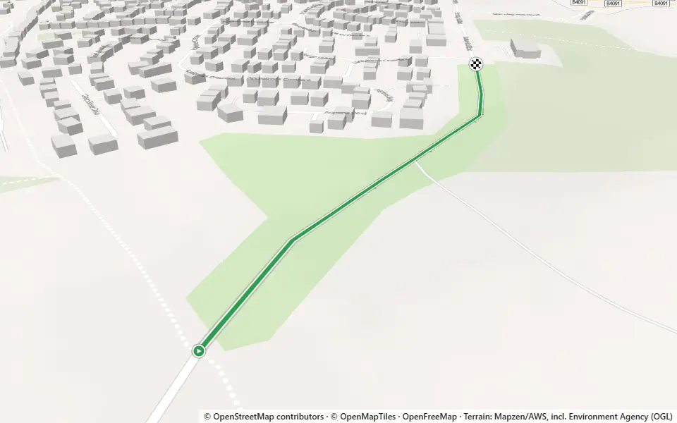 3D preview of a trail at Round Hill