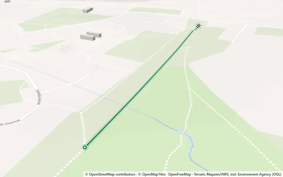 3D preview of a trail at Trails near Sunnybrow