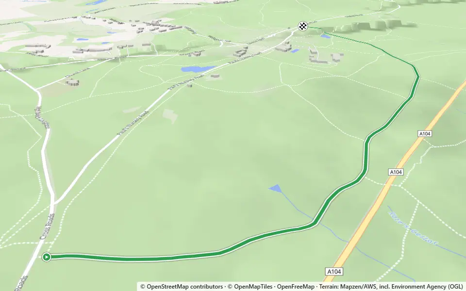 3D preview of a trail at Poplar Shaw