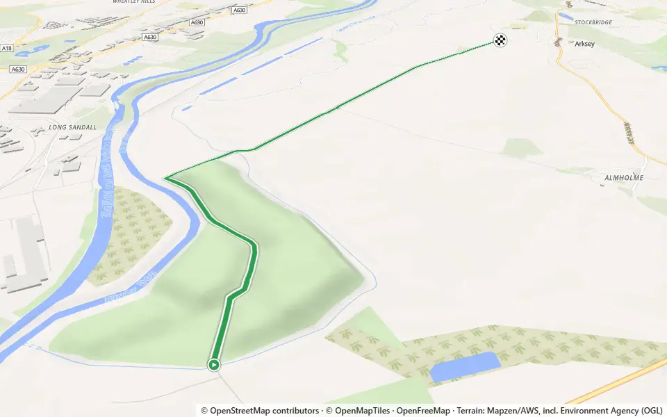 3D preview of a trail at Fox Covert