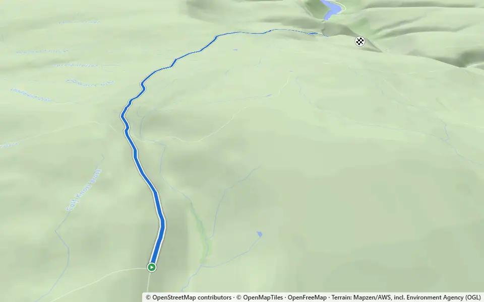 3D preview of a trail at Grimbocar Wood