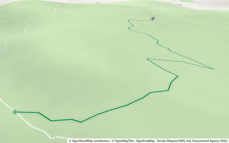 3D preview of a trail at Middlethird Wood
