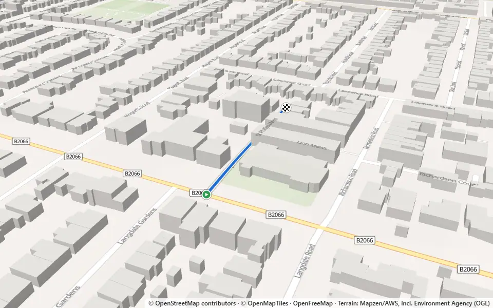 3D preview of a trail at Trails near Hove