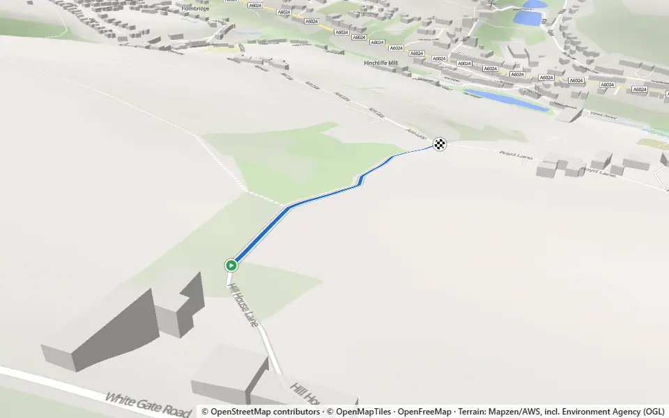 3D preview of a trail at Bray Wood