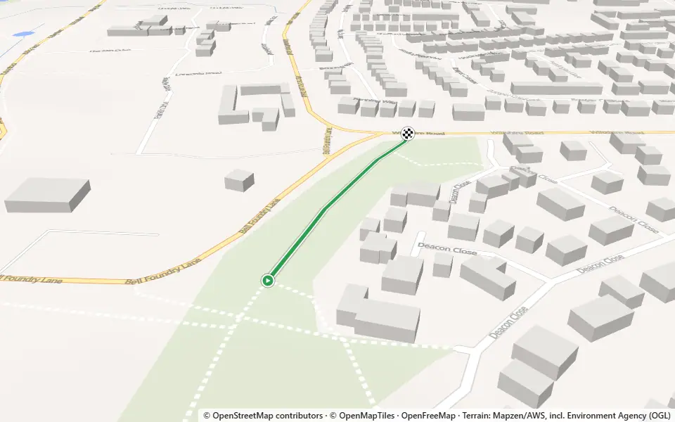 3D preview of a trail at Holt Copse