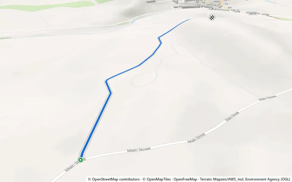 3D preview of a trail at Cow Pasture Wood
