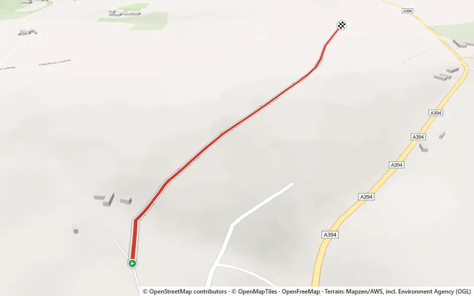 3D preview of a trail at "The Moors"
