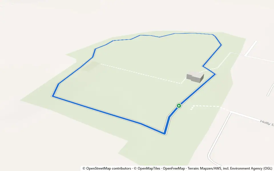 3D preview of a trail at Fields End Woods