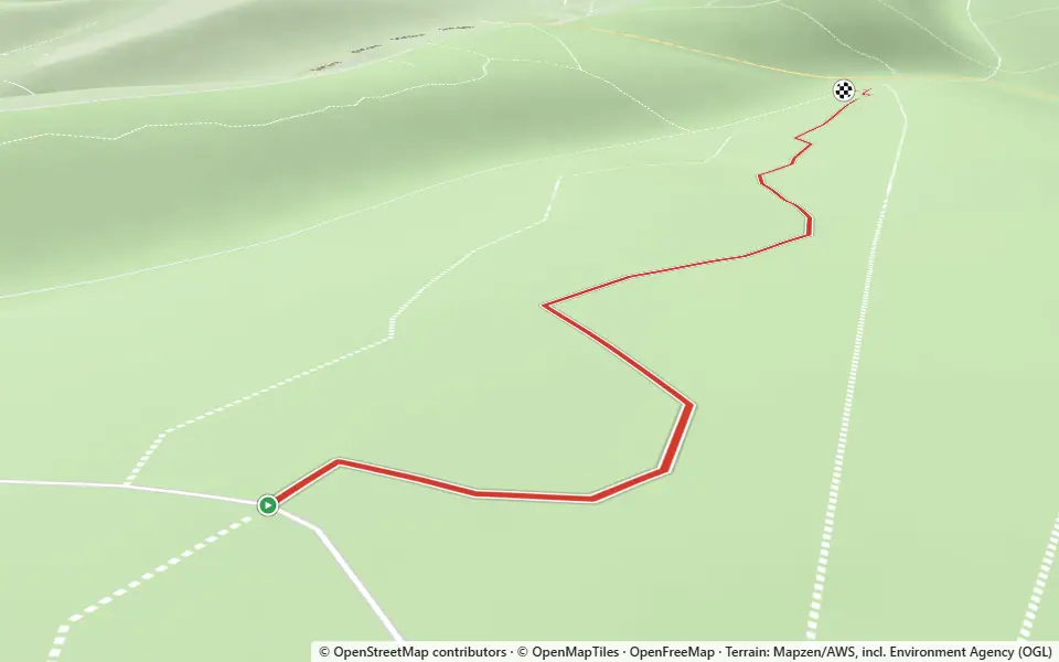 3D preview of a trail at Cocked Hat