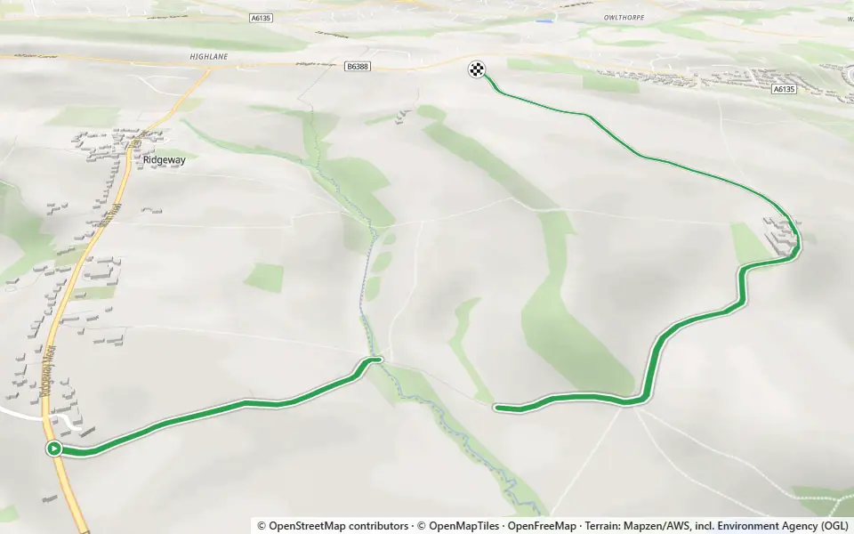 3D preview of a trail at Kent Wood
