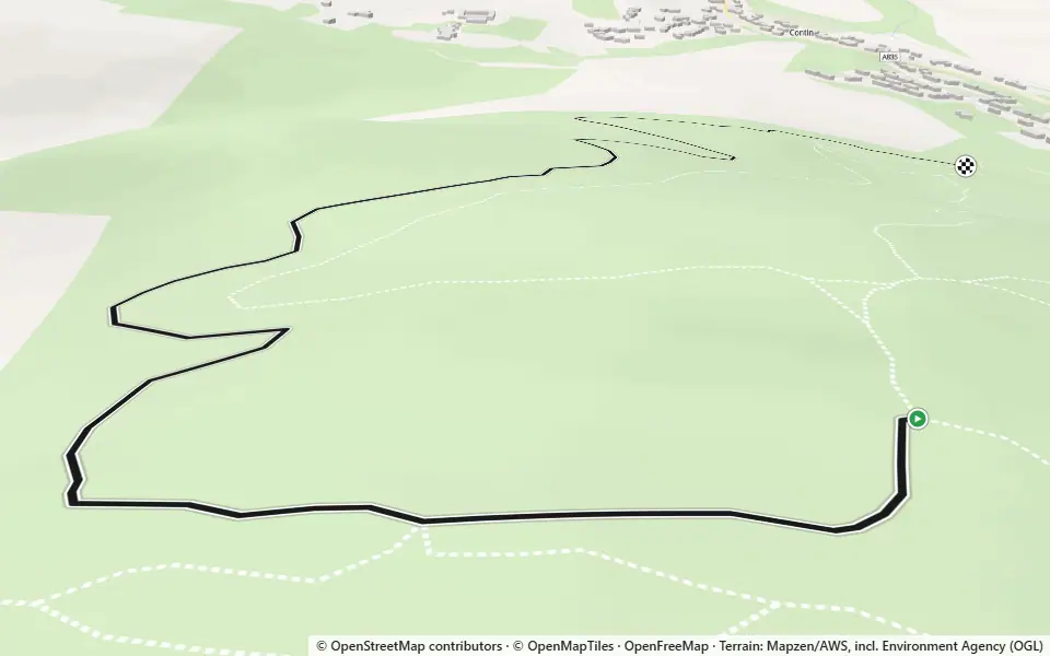 3D preview of a trail at Torrachilty Wood
