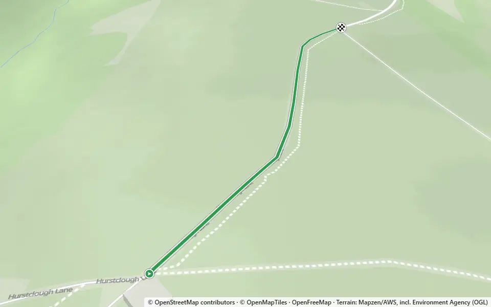 3D preview of a trail at Hurstclough Wood