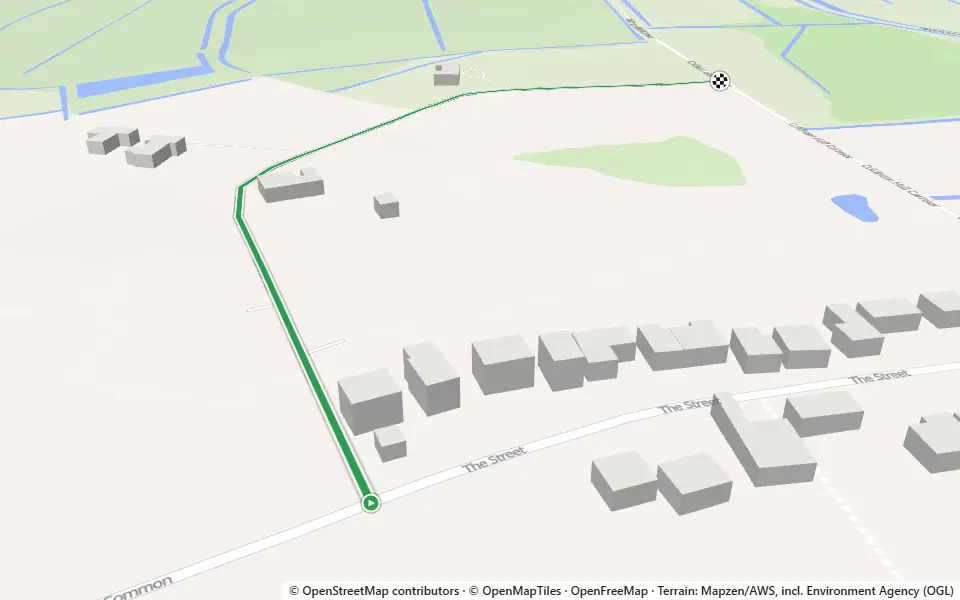 3D preview of a trail at Church Fen
