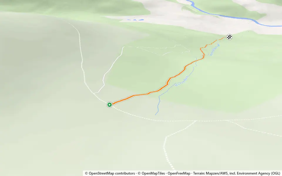 3D preview of a trail at Oak Brae
