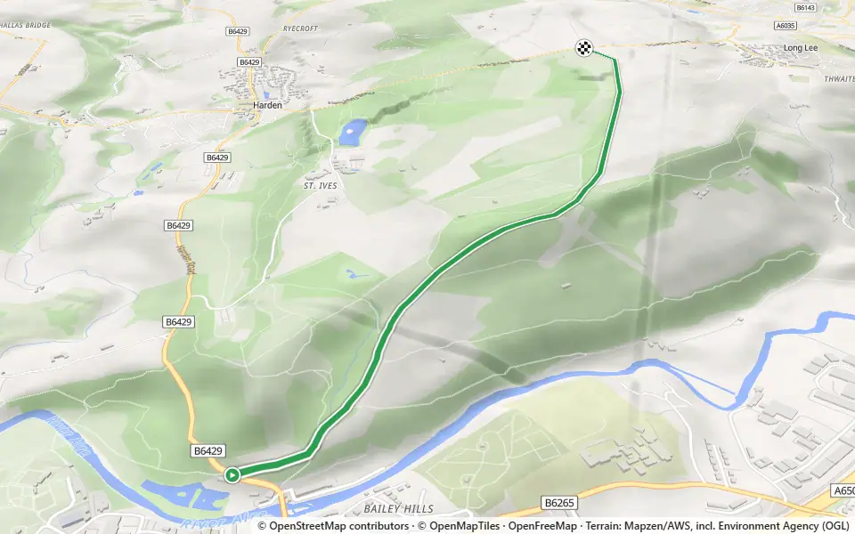 3D preview of a trail at Hills Wood