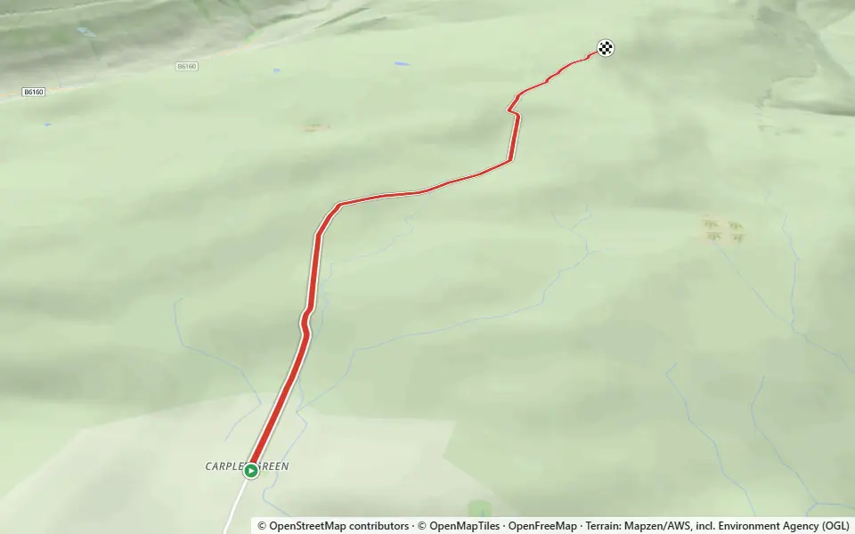 3D preview of a trail at High Scar Plantation