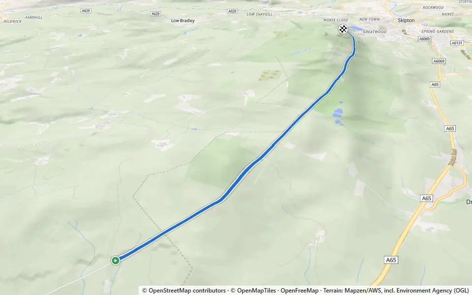 3D preview of a trail at Black Hill Plantation