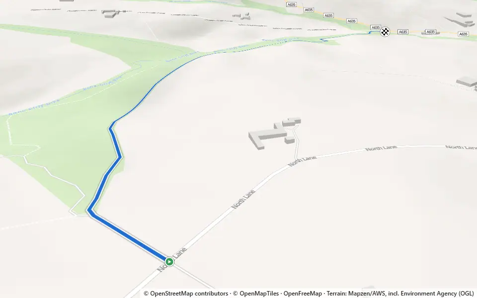 3D preview of a trail at Deffer Wood