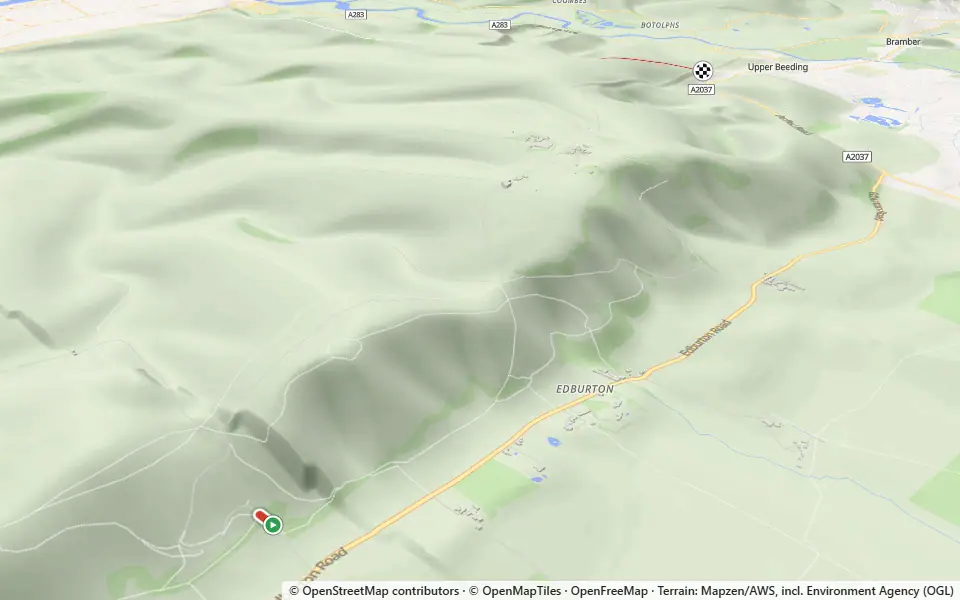 3D preview of a trail at Yew Tree