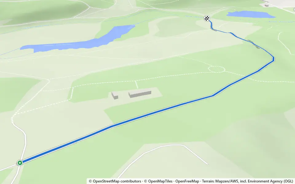 3D preview of a trail at Panshanger Park