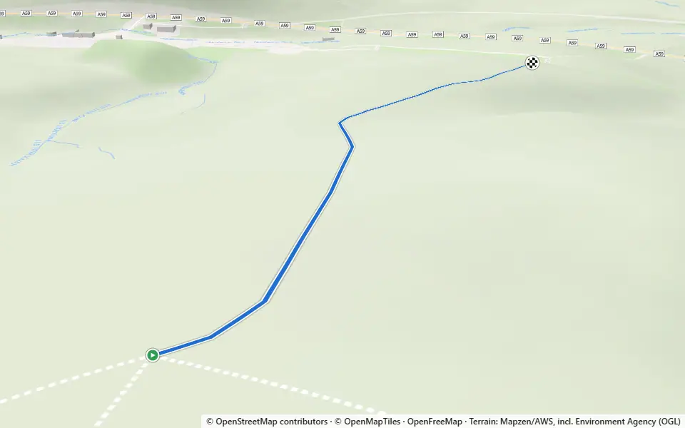 3D preview of a trail at Huffa Wood
