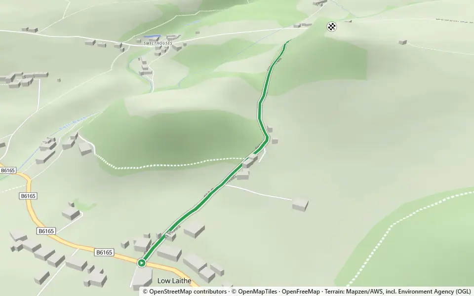 3D preview of a trail at Cornfield Wood
