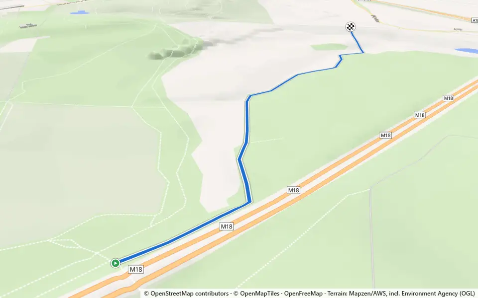 3D preview of a trail at Warmsworth Plantation