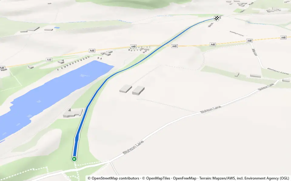 3D preview of a trail at Liveoaks Grove