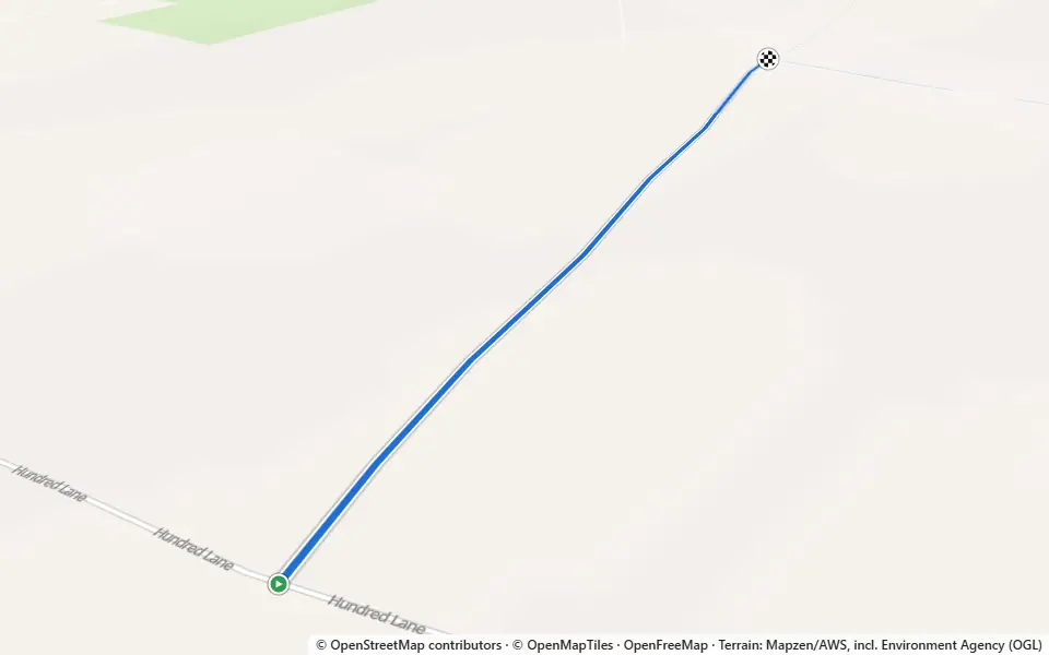 3D preview of a trail at Trails near Sneath Common