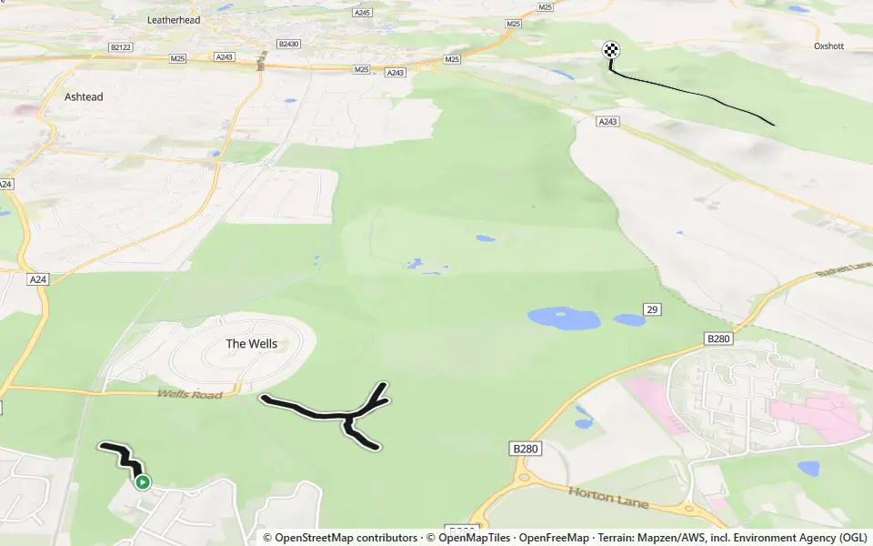 3D preview of a trail at Stoke Wood