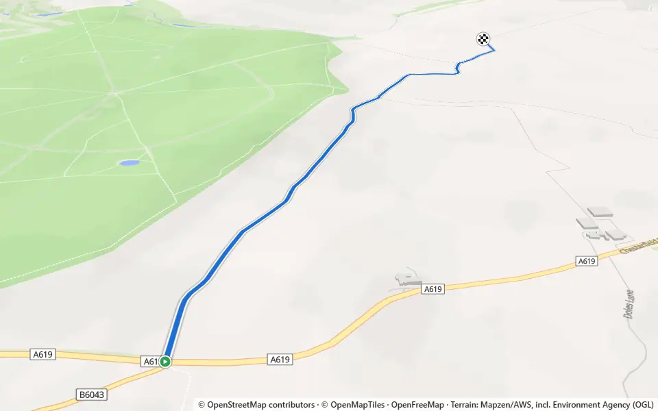 3D preview of a trail at Nor Wood
