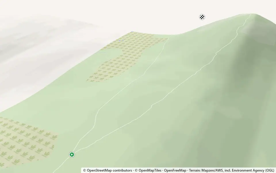 3D preview of a trail at Trails near Kirkton
