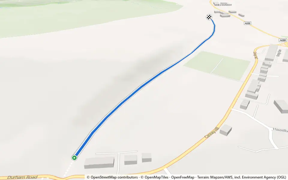 3D preview of a trail at Sewell's Wood