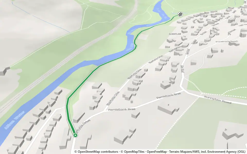 3D preview of a trail at Mine Wood