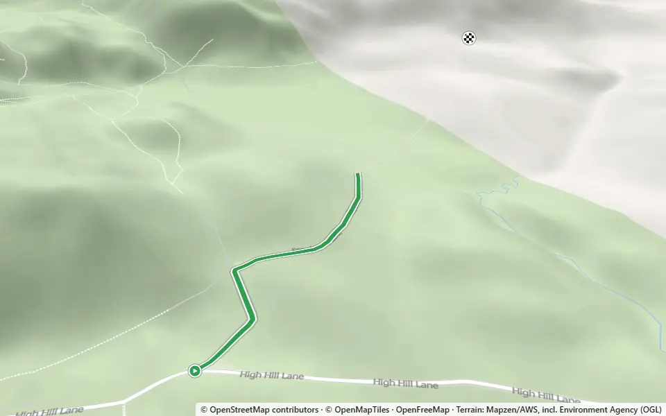 3D preview of a trail at Scaleber Wood