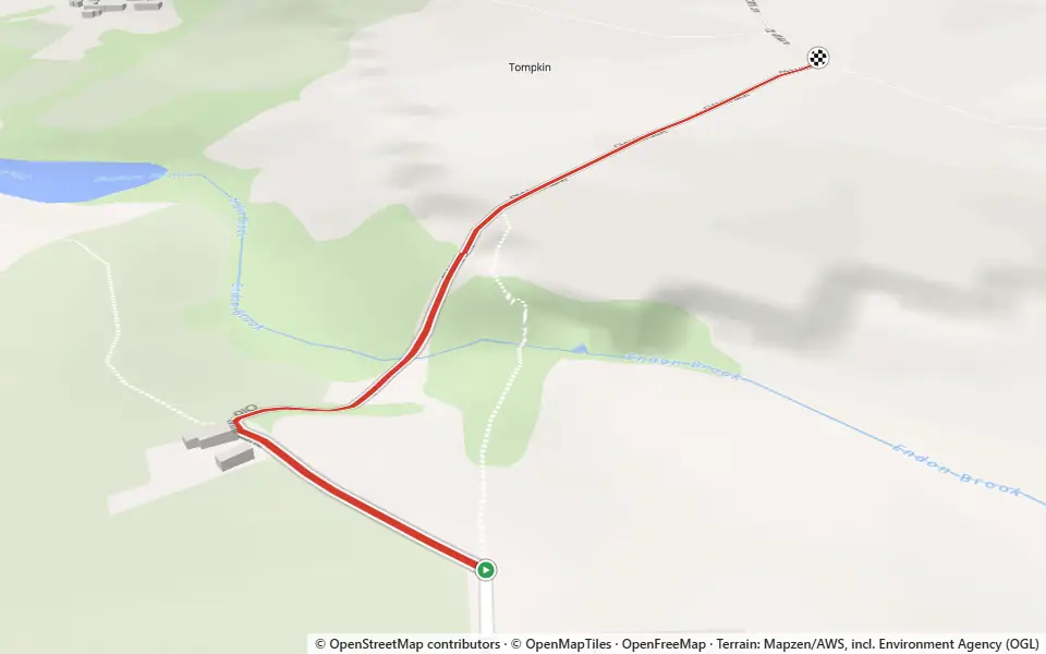 3D preview of a trail at Tinster Wood