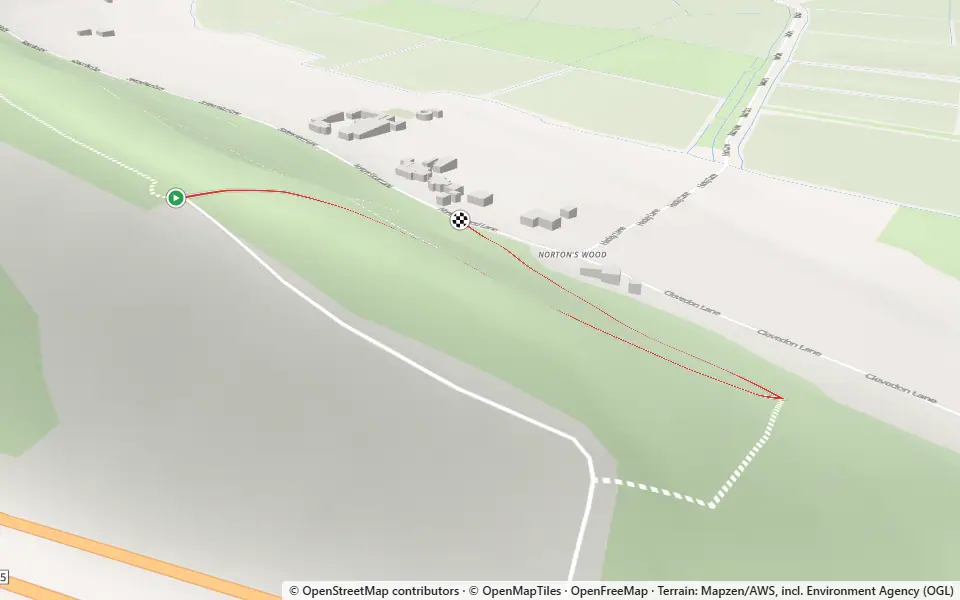 3D preview of a trail at Norton's Wood