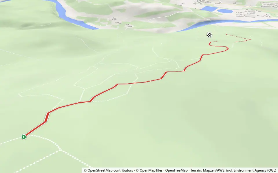 3D preview of a trail at Goauch Wood