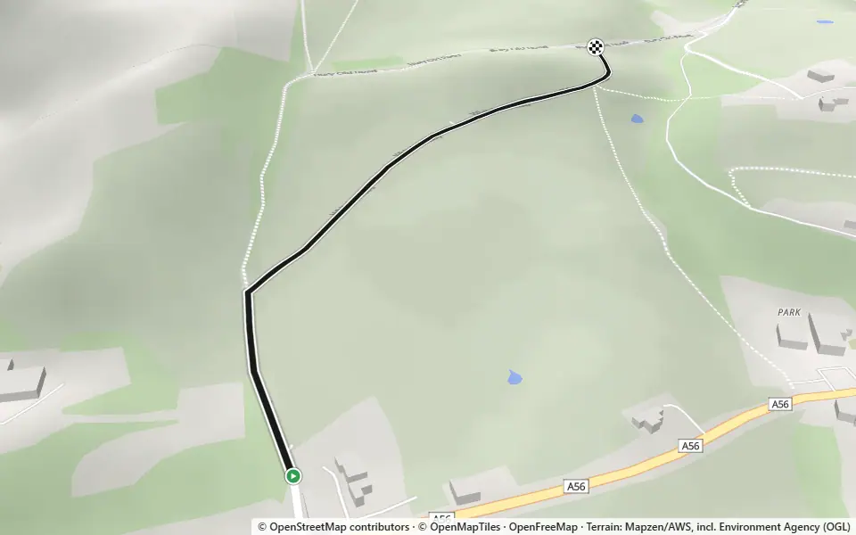 3D preview of a trail at M66 embankment
