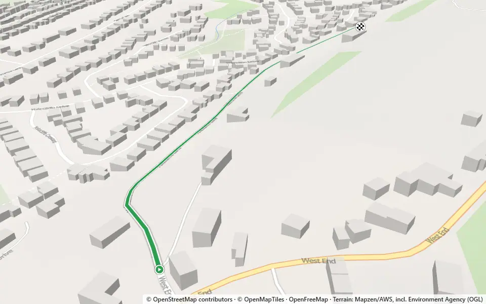 3D preview of a trail at Yokecliffe Wood