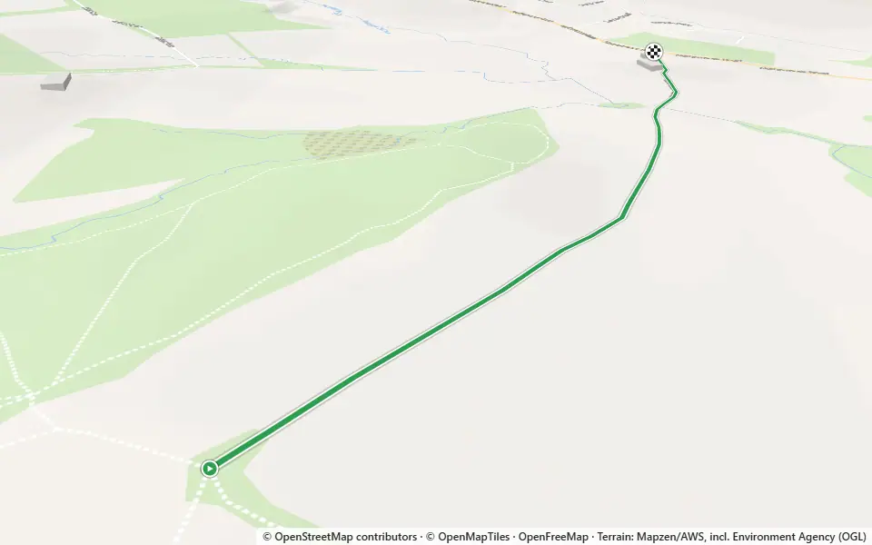 3D preview of a trail at Cowlishaw Wood