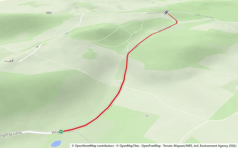 3D preview of a trail at Holly Hill Wood