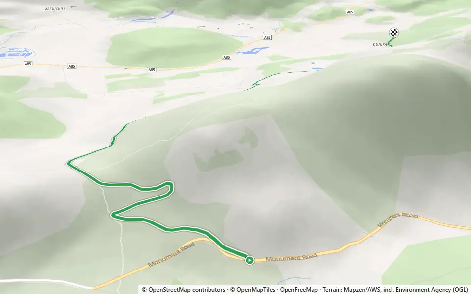 3D preview of a trail at Wood Bounry