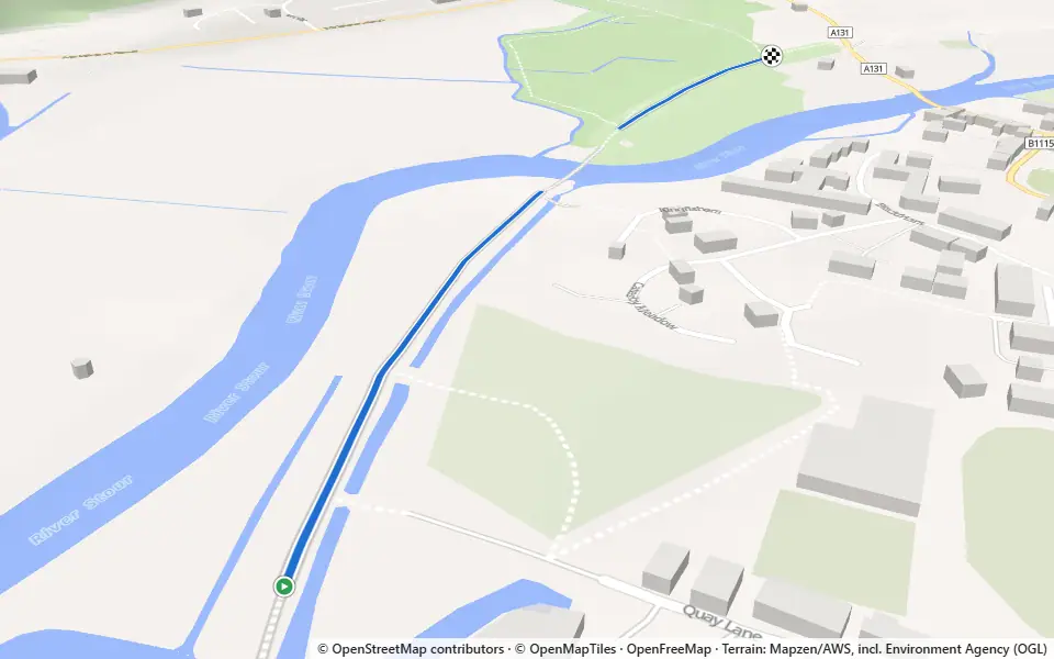 3D preview of a trail at Eden-Rose Coppice