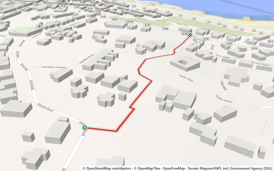 3D preview of a trail at Creighton's Green Wood