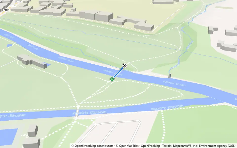 3D preview of a trail at Paradise Nature Reserve